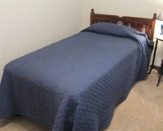 Twin Bed with Clean Mattress