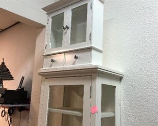 Pottery barn bathroom cabinet and wall cabinet 