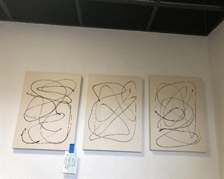 Samuel Amoia studio paintings