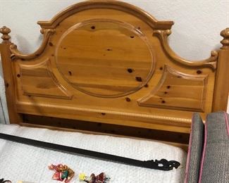 Queen size bed headboard and Queen Size Electric Mechanical bed - has remote