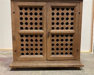 Rustic Cabinet with Islamic Star lattice