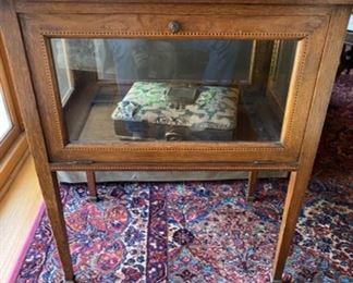 Antique Inlay Curio Table