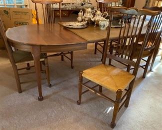 Cherry Dining Table with pads and leaves