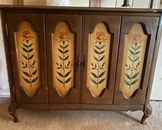 70’s painted cabinet