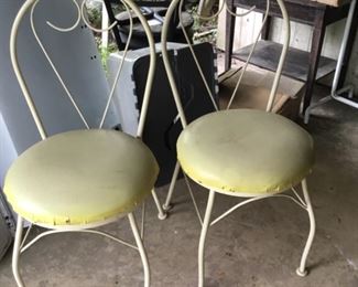 Vintage ice cream chairs