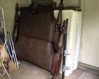 Vintage Headboard, footboard & mattress set