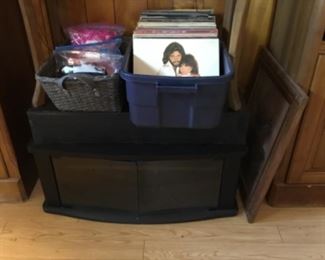 TV stand - albums - miscellaneous 