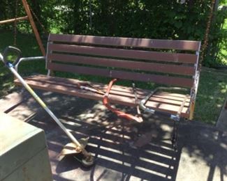 Aluminum swing on stand