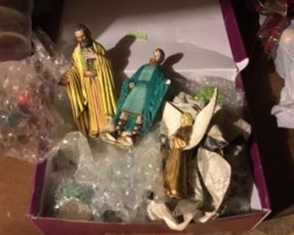 Storage area - several nativity sets