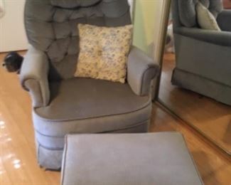 Chair & ottoman