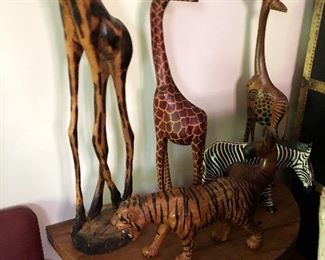 Carved Animal Figurines
