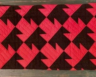 Black and Red Quilt