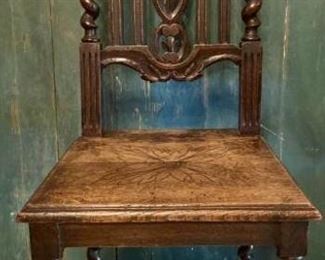 Barley Twist Carved Chair
