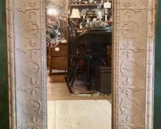 Tin Framed Mirror