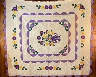 Purple Pansy Quilt - #1