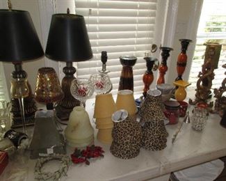 lamps and candlesticks