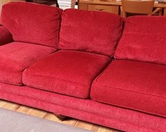 red sofa great condition made by Michael Thomas
