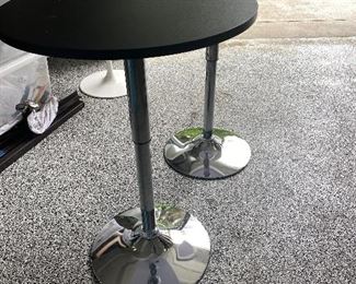 BISTRO TABLES (2) $50 each 24” round adjustable height 27” up to 36”