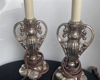 BRIGHTON a pair of metal lamps
$