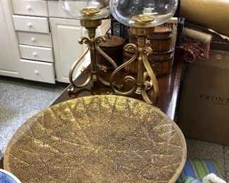 Pierced solid brass tray 22”
$40.00