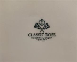 #5 "Classic Rose" Rosenthal Group Germany dinnerware set. Service for 12 plus serving pieces. SOLD
