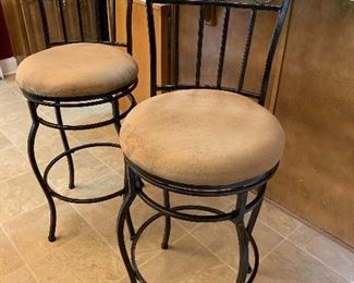 #36 Swivel bar stool with upholstered seat 29" H SOLD