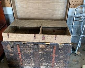 #61 Old trunk 34"x24" $50.00
