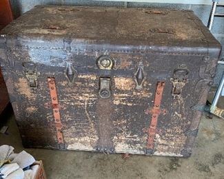 #61 Old trunk 34"x24" $50.00
