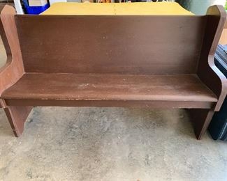#64 Church pew 60"x20"x37" SOLD