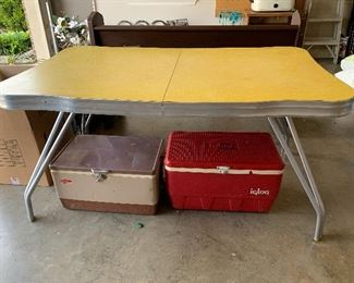 #65 Vintage Formica top table 58"x36"x30" SOLD