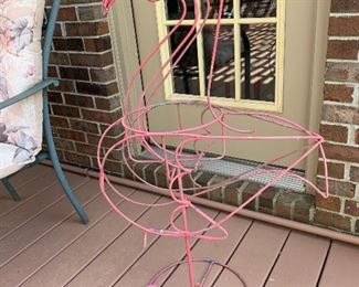 #56 Pink flamingo planter SOLD