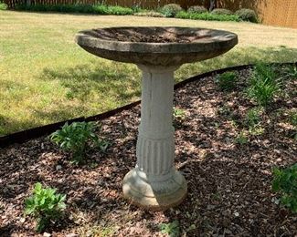 #59 Concrete birdbath $40.00