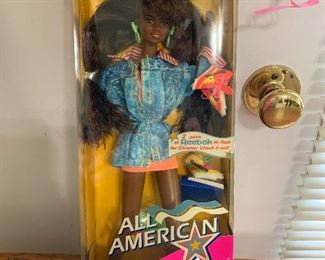 #50 Christie All American Barbie 2 pairs Reebok Hi-Tops SOLD