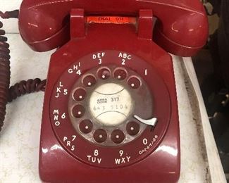 1960 red telephone 