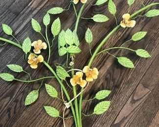 1970’s Metal Wall Decor Light 