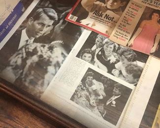 Collection of Kennedy books and magazines 