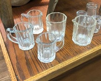 Tiny crystal creamers 
