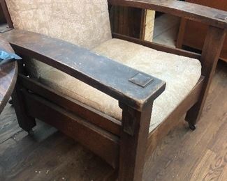 Arts and Crafts Oak Morris Recliner 