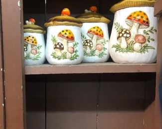 1970’sMushroom canister set 