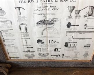 Framed distillers supply chart 