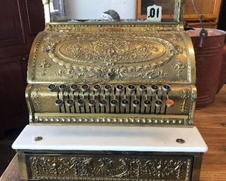 National brass cash register 