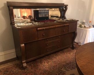 Extremely Large Empire Revival Sideboard