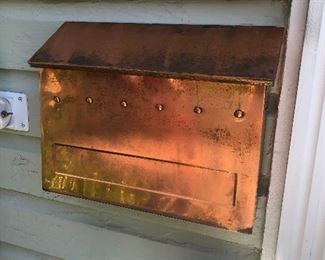 Copper mail box