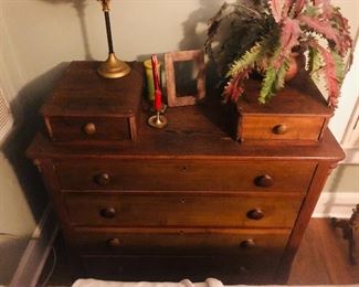 Antique  chest with glove boxes 