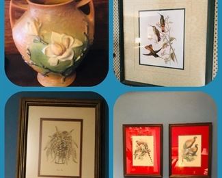 Roseville magnolia 
Framed prints