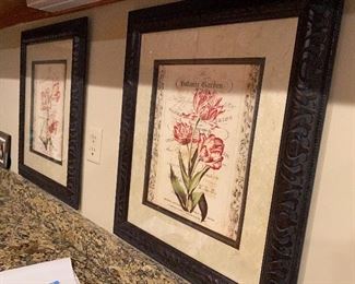 Art prints throughout 