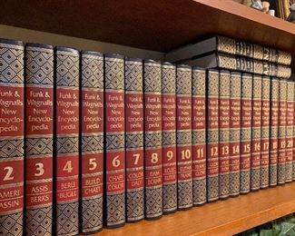 Encyclopedias, perfect colors for shelf styling! 