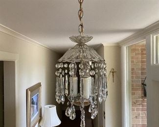 Smaller Waterford style Pendant Chandelier Fixture 