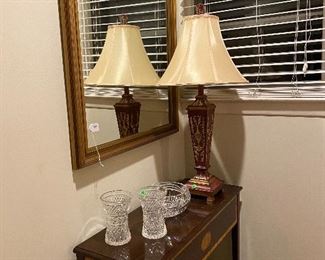 Assortment of crystal including Waterford