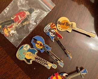 Hard Rock Cafe pins from different countries  